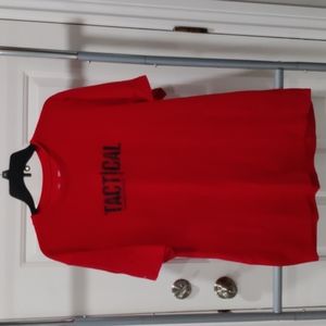 Mens Under Armour Tee Heat gear T-Shirt L Red